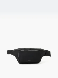 Black Nylon Bum Bag With Front Pocket<agnès b. Store