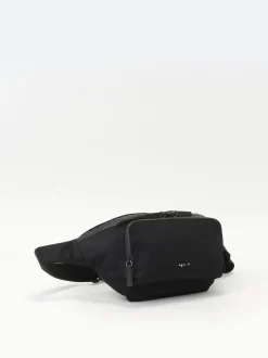 Black Nylon Bum Bag With Front Pocket<agnès b. Store