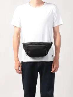 Black Nylon Bum Bag With Front Pocket<agnès b. Store
