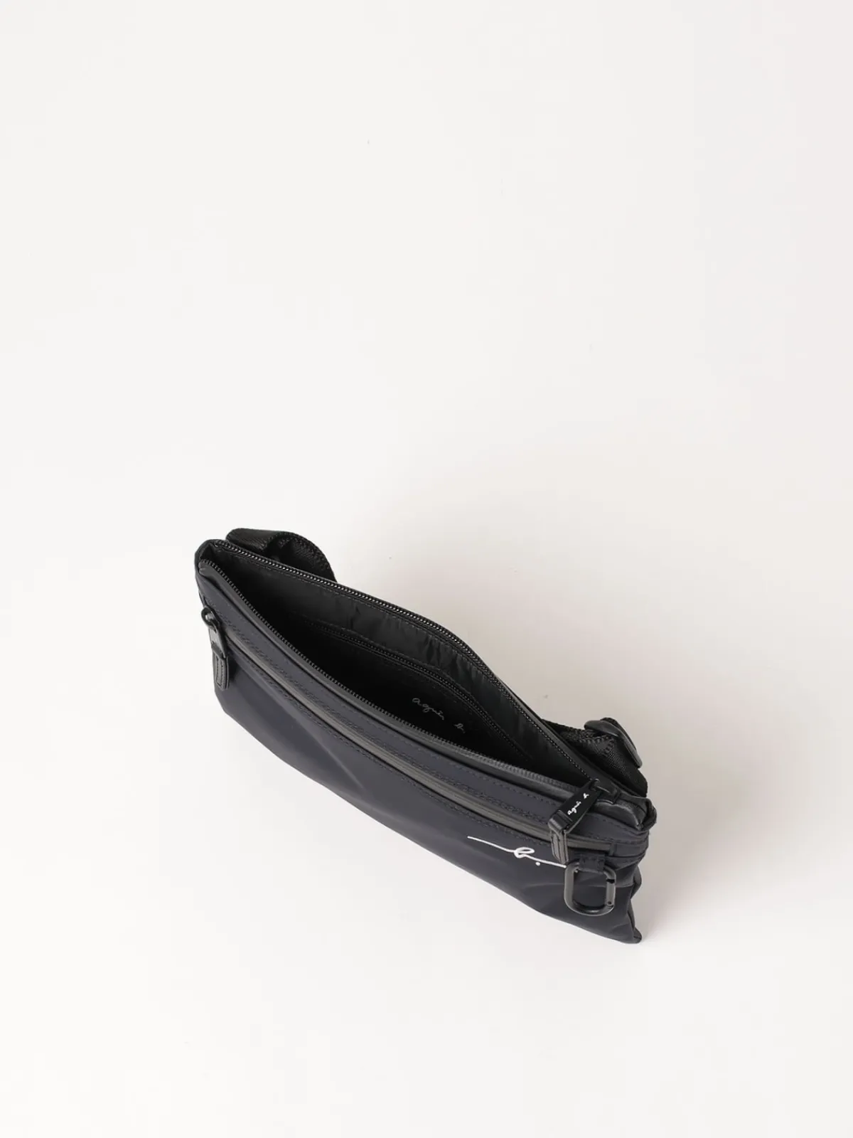 Black Nylon Shoulder Bag<agnès b. Flash Sale