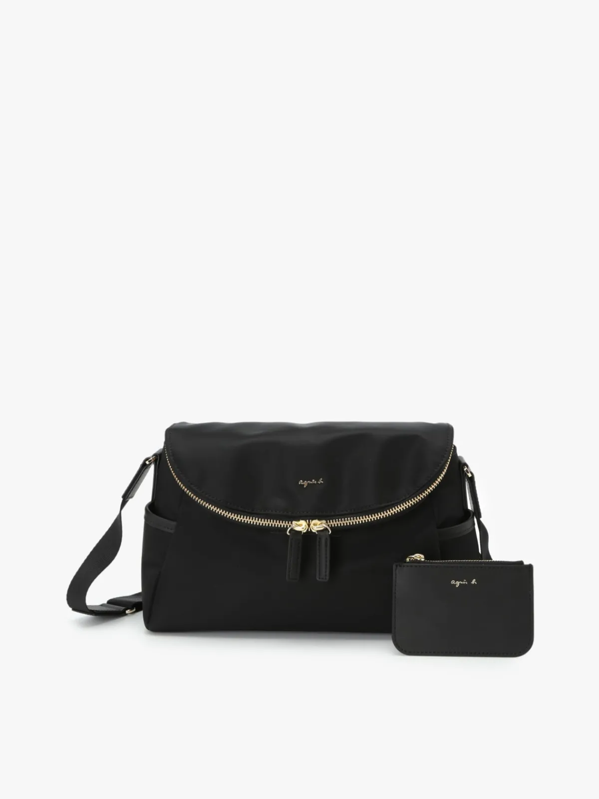 Black Nylon Shoulder Bag<agnès b. Sale