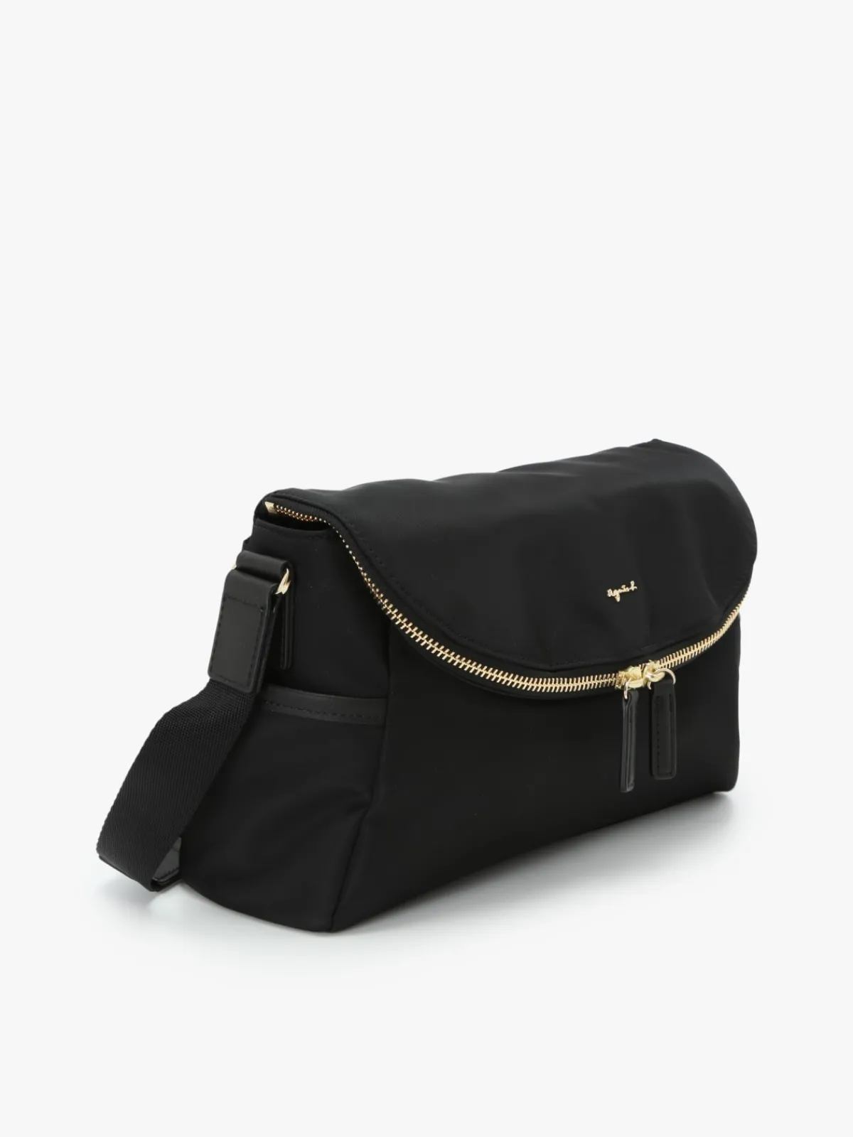 Black Nylon Shoulder Bag<agnès b. Sale