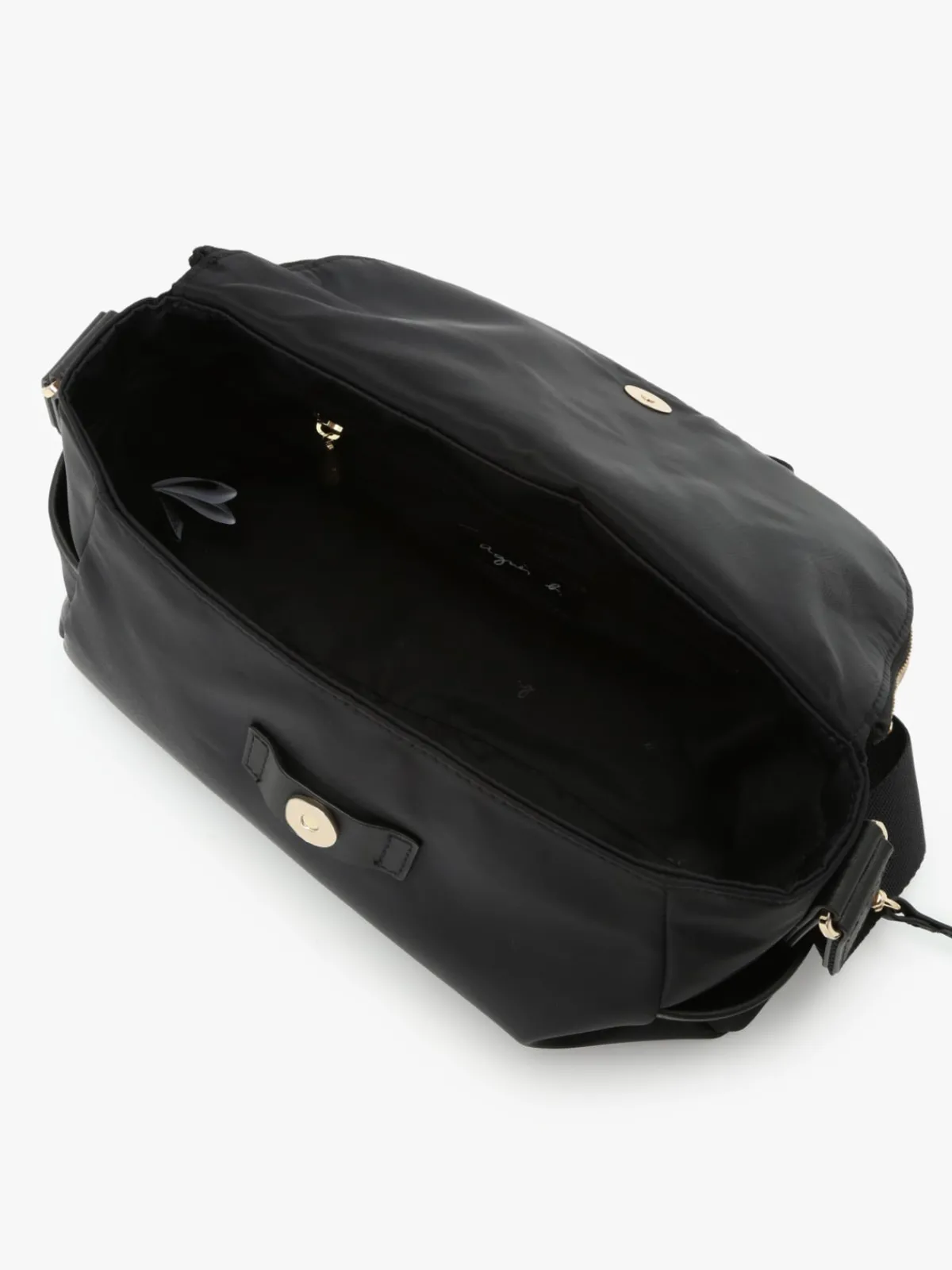 Black Nylon Shoulder Bag<agnès b. Sale