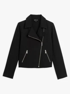 Black Perfect Zipped Jacket<agnès b. Cheap