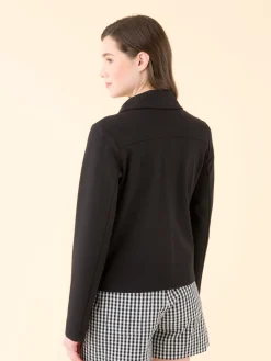 Black Perfect Zipped Jacket<agnès b. Cheap