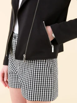 Black Perfect Zipped Jacket<agnès b. Cheap