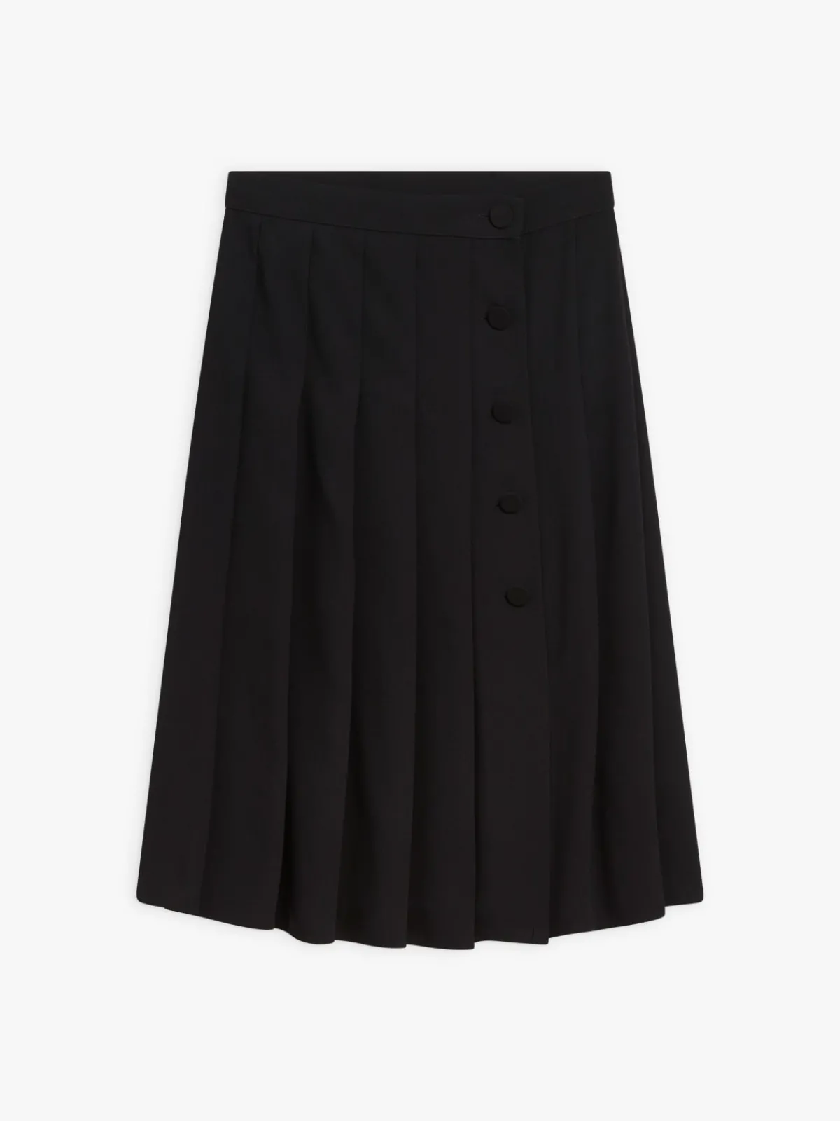 Black Pleated Galloway Skirt<agnès b. Online