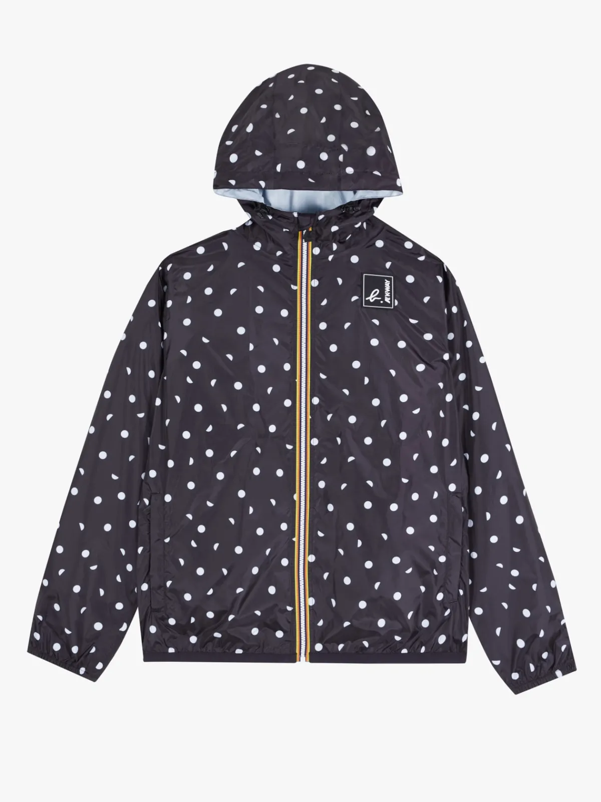 Black Polka Dot Unisex X K-way Claude Parka<agnès b. Fashion
