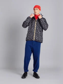 Black Polka Dot Unisex X K-way Claude Parka<agnès b. Fashion