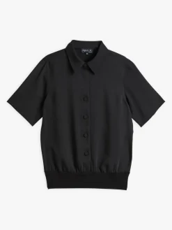 Black Polyester Candice Shirt<agnès b. Hot