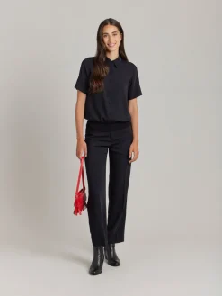 Black Polyester Candice Shirt<agnès b. Hot