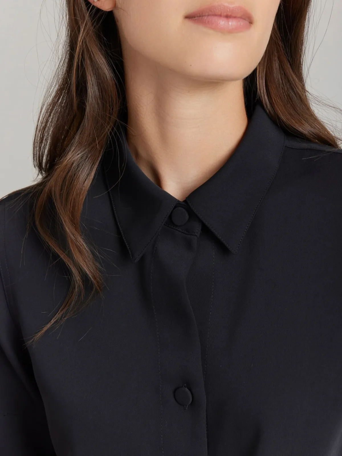 Black Polyester Candice Shirt<agnès b. Hot