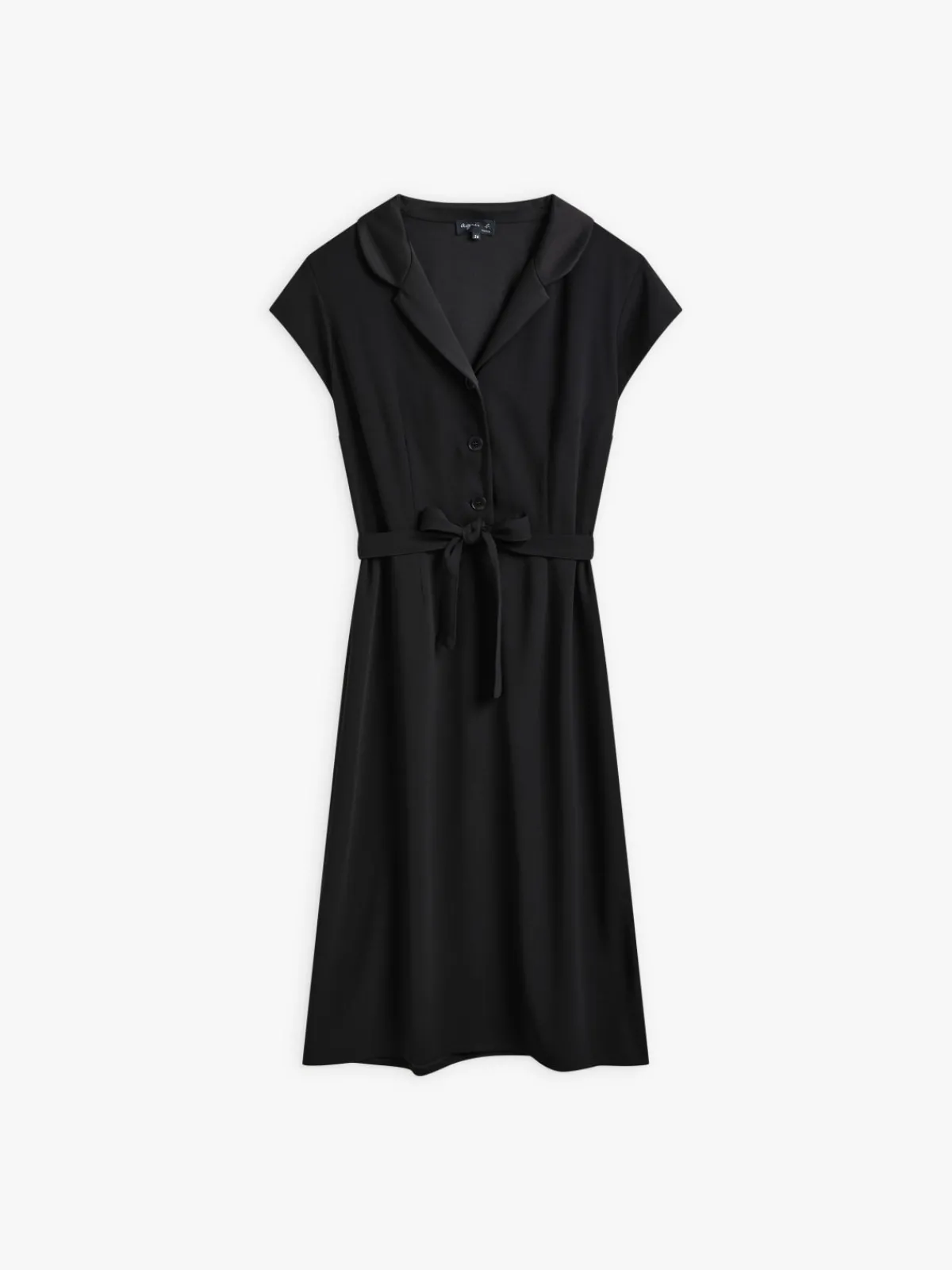 Black Polyester Franny Dress<agnès b. Cheap
