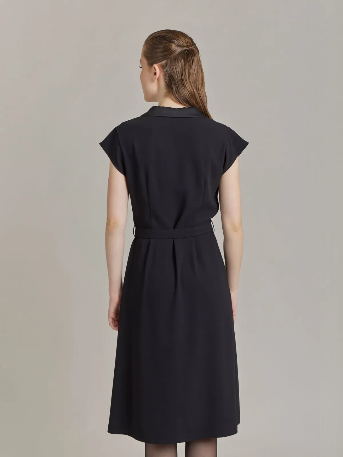 Black Polyester Franny Dress<agnès b. Cheap