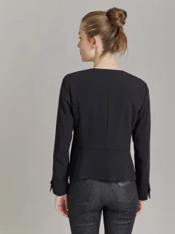 Black Polyester Jacket<agnès b. Fashion