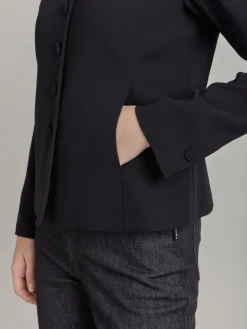 Black Polyester Jacket<agnès b. Fashion