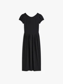 Black Puff Sleeves Felicita Dress<agnès b. Outlet