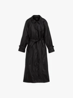 Black Raglan Sleeve Coat In Water-repellent Fabric<agnès b. Best