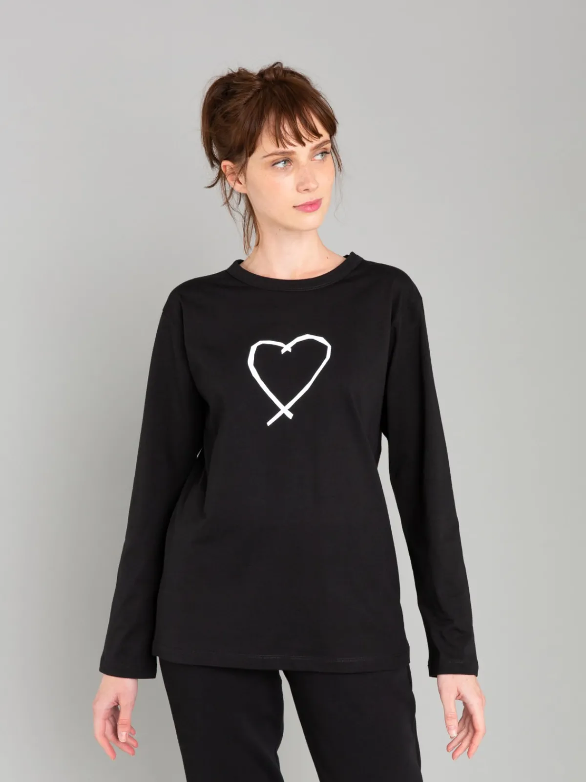 Black Sarajevo Heart Cool T-shirt<agnès b. Fashion