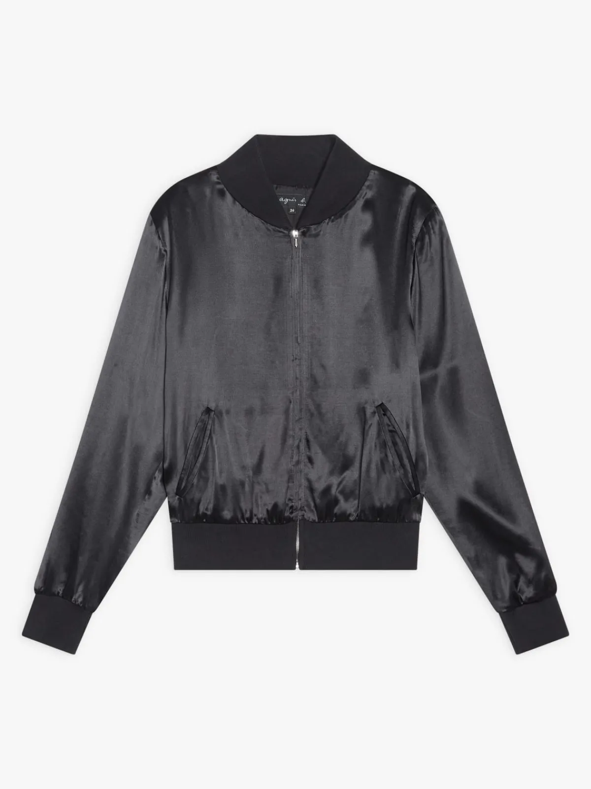 Black Satin Jacket<agnès b. Shop