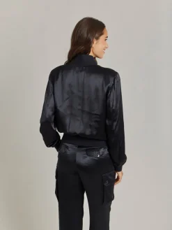 Black Satin Jacket<agnès b. Shop