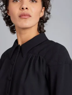 Black Shirt Dress<agnès b. Cheap