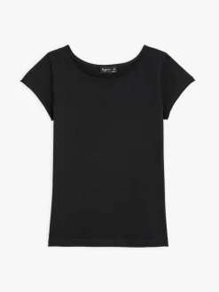 Black Short Sleeve Australia T-shirt<agnès b. Store