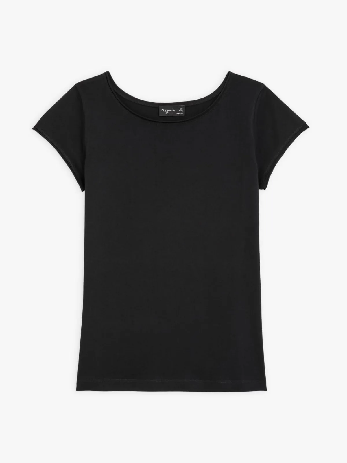 Black Short Sleeve Australia T-shirt<agnès b. Store