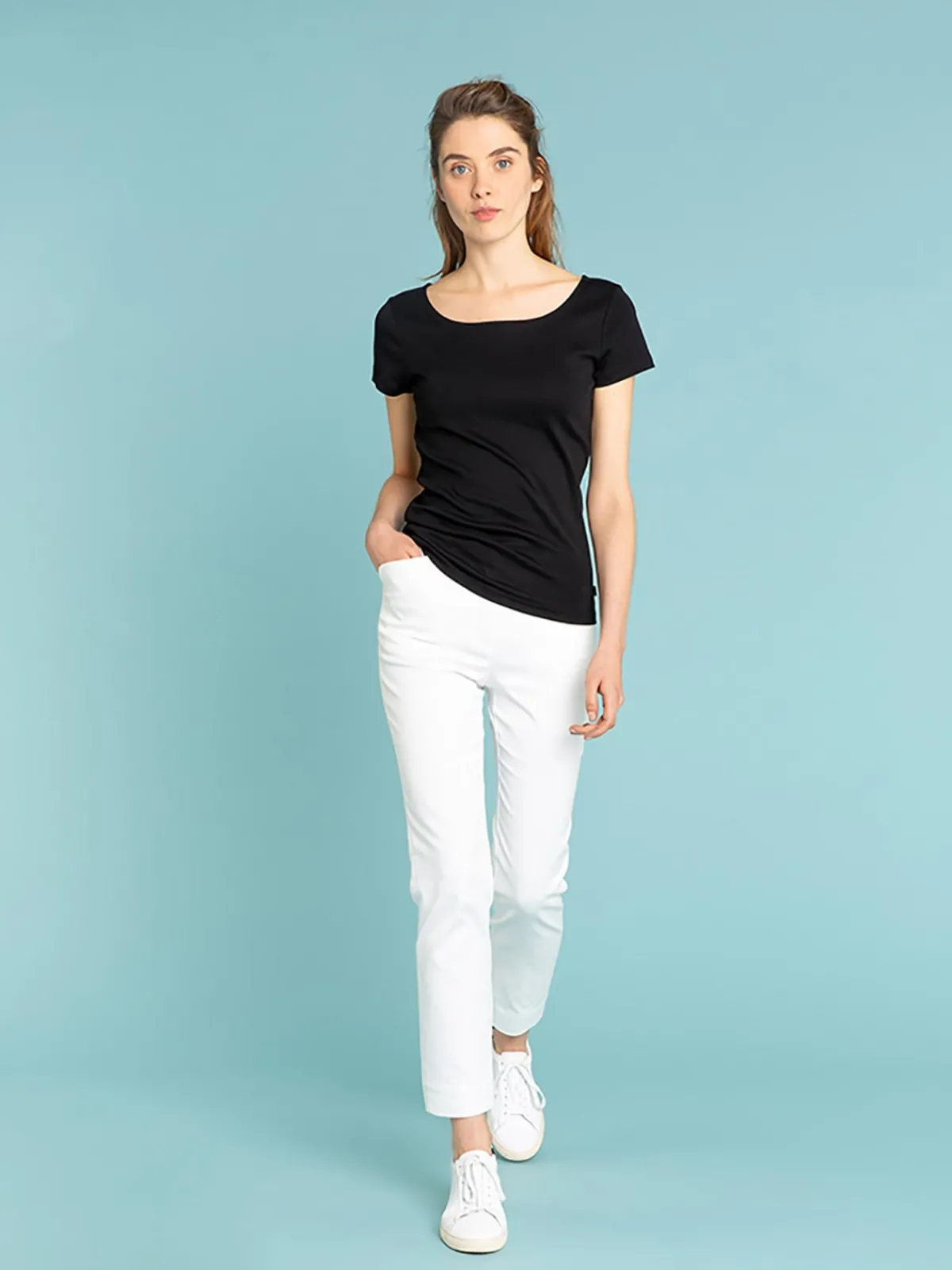 Black Short Sleeve Le Chic T-shirt<agnès b. New