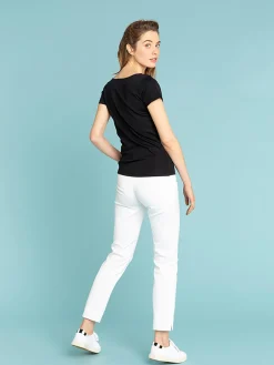 Black Short Sleeve Le Chic T-shirt<agnès b. New