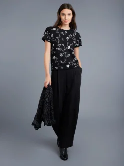 Black Silk And Linen Ballerina Sweater<agnès b. Flash Sale