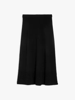 Black Skirt In Merino Wool Jersey And Cashmere<agnès b. Sale