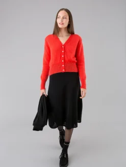 Black Skirt In Merino Wool Jersey And Cashmere<agnès b. Sale