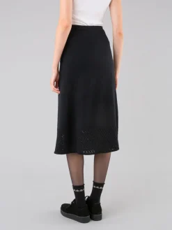 Black Skirt In Merino Wool Jersey And Cashmere<agnès b. Sale