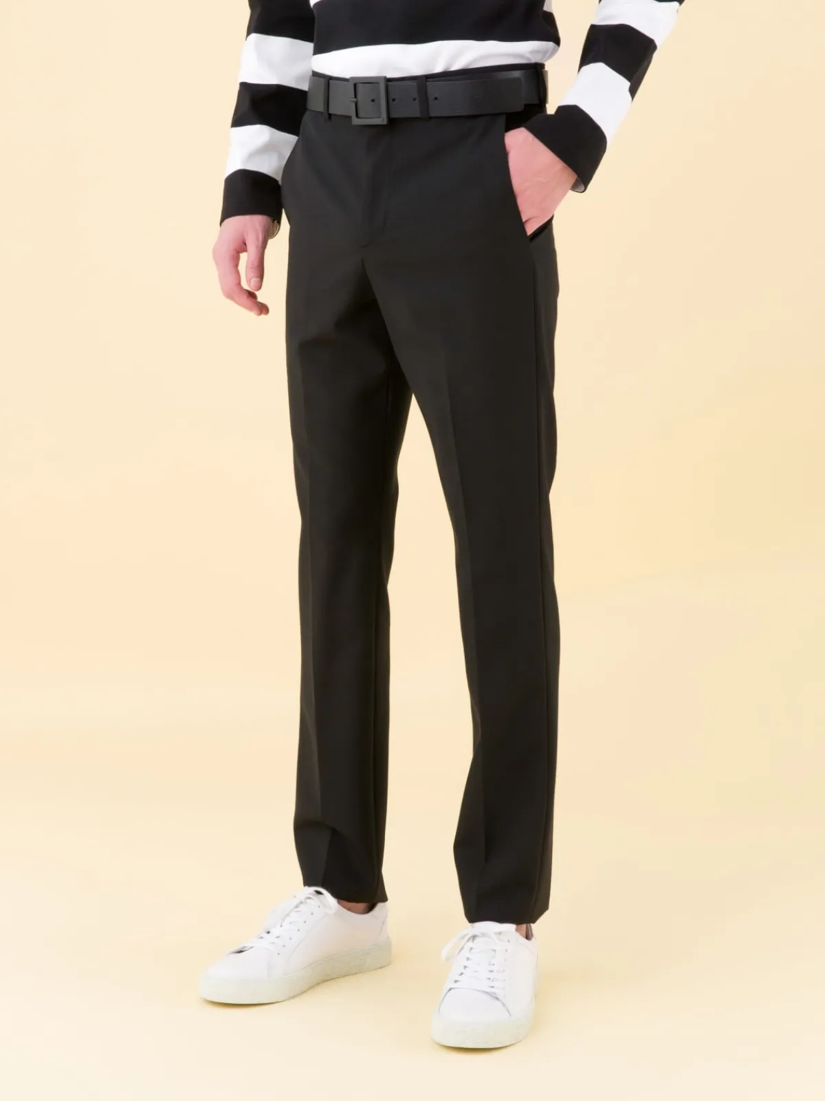 Black Slim Lucky Pants<agnès b. Hot