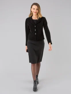 Black Spencer Waistcoat-style Jacket<agnès b. Outlet