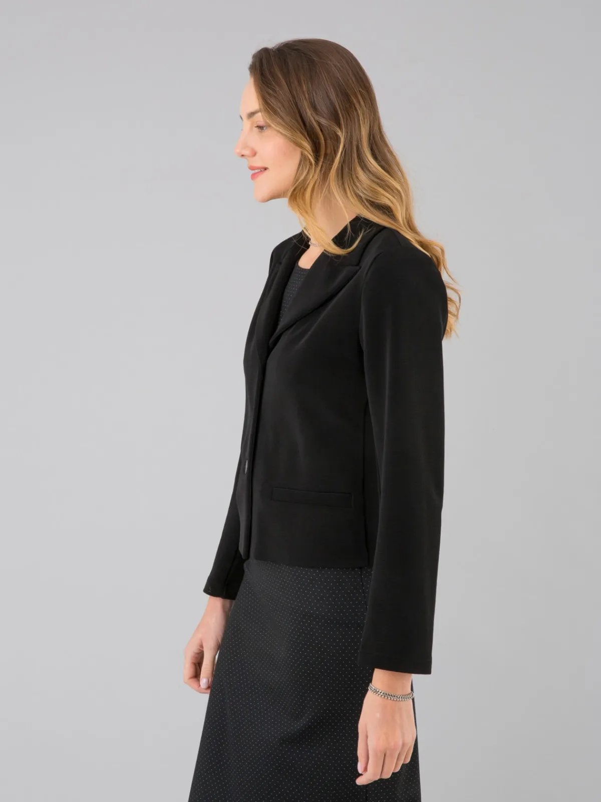 Black Spencer Waistcoat-style Jacket<agnès b. Outlet