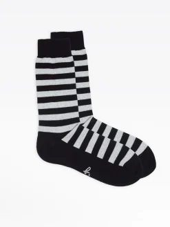 Black Striped Socks<agnès b. Cheap