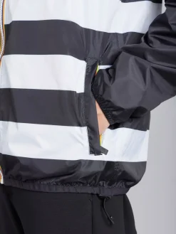 Black Striped Unisex X K-way Claude Parka<agnès b. Flash Sale