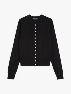 Black Swing Snap Cardigan<agnès b. Flash Sale