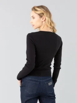 Black Swing Snap Cardigan<agnès b. Flash Sale