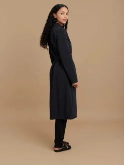 Black Technical Fabric Waterproof Windproof Coat<agnès b. Clearance