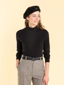 Black Turtleneck Eddy Sweater<agnès b. Cheap