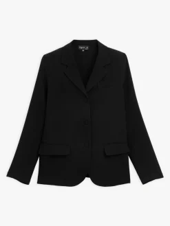 Black Unlined Crepe Jacket<agnès b. Clearance