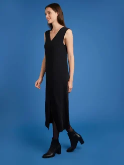 Black Vika Split Dress<agnès b. Store