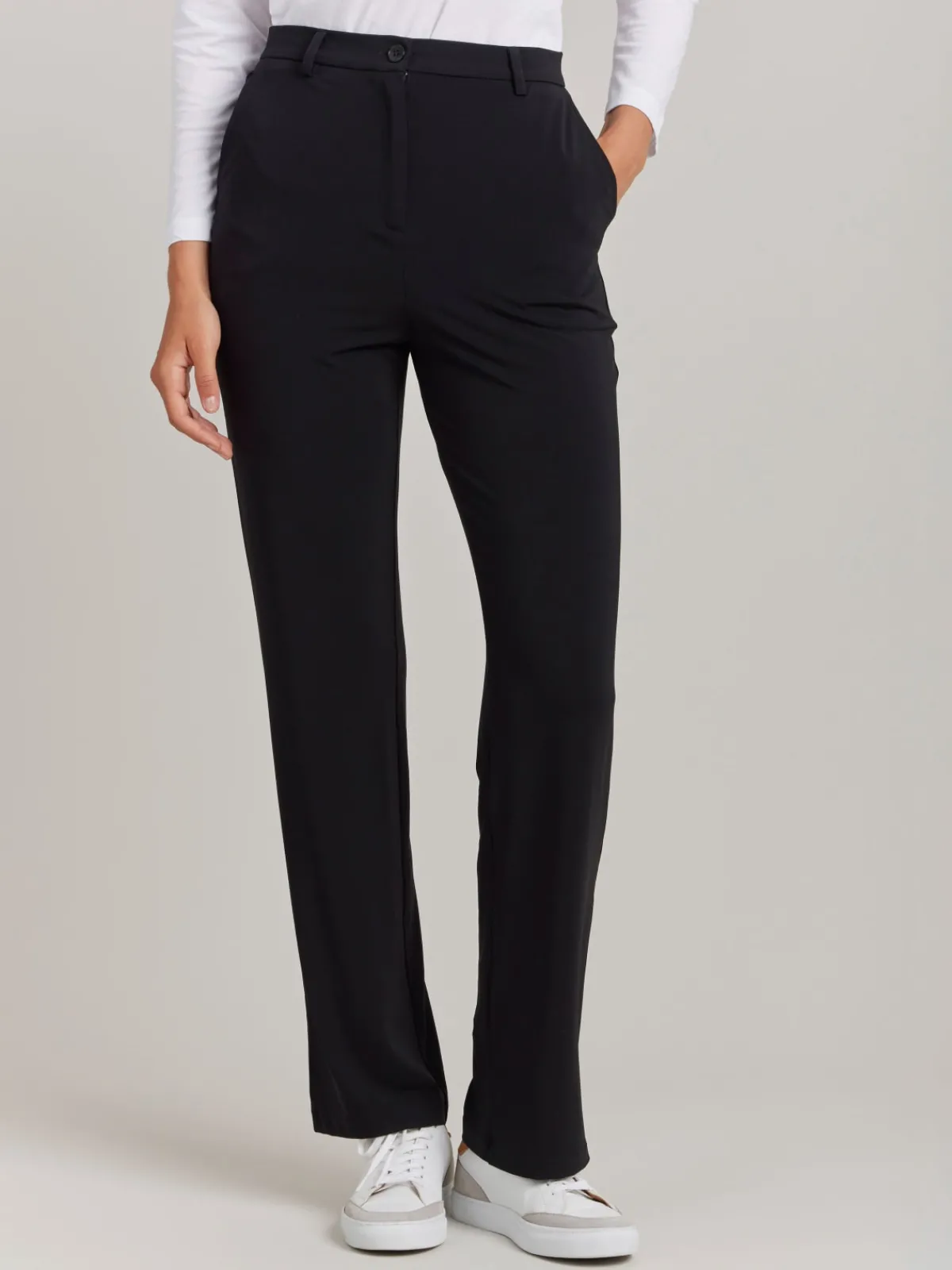 Black Viscose Boy Pants<agnès b. Hot