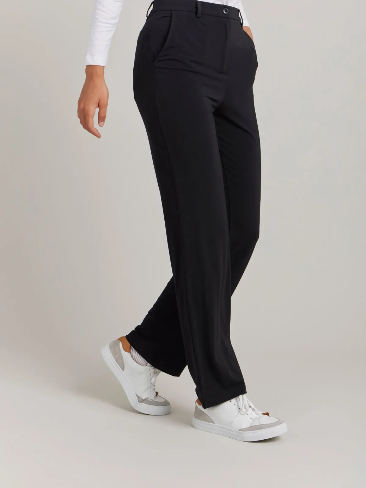 Black Viscose Boy Pants<agnès b. Hot