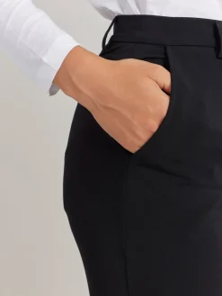 Black Viscose Boy Pants<agnès b. Hot