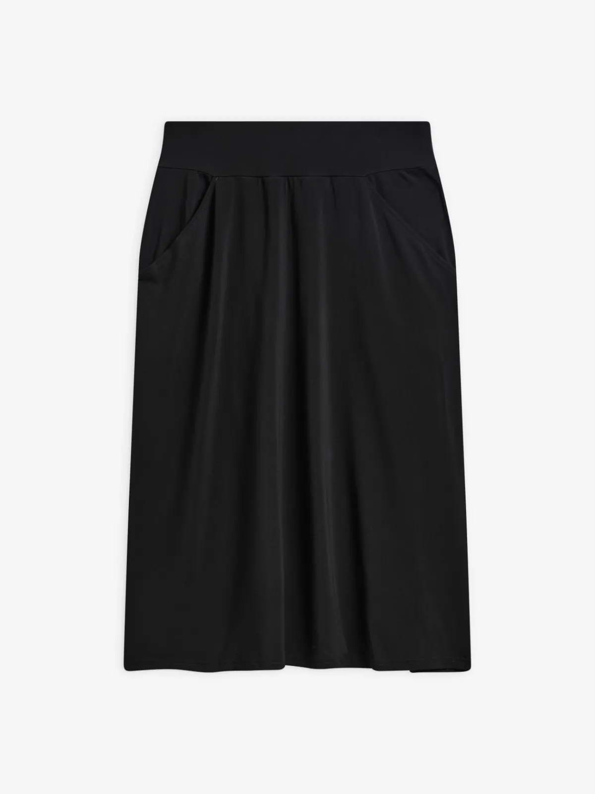 Black Viscose Lyrique Skirt<agnès b. Store
