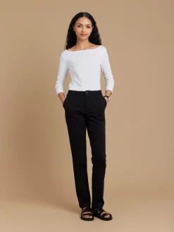 Black Viscose Man Pants<agnès b. Fashion